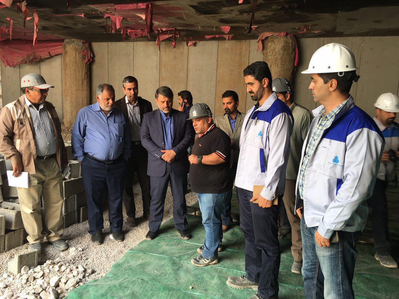 بازدید رئیس شورای شهر اصفهان از پروژه پارکینگ فرشادی