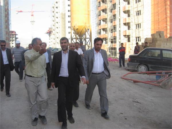 بازدید سرزده وزیر محترم راه و شهرسازی از پروژه مسکن مهر پردیس