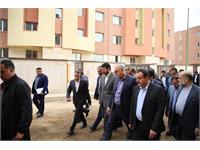 بازدید میدانی وزیر راه و شهرسازی از پروژه 1100 واحدی سبحان قرچک