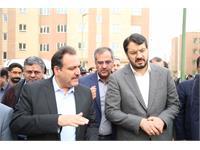 بازدید میدانی وزیر راه و شهرسازی از پروژه 1100 واحدی سبحان قرچک
