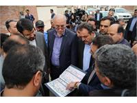 بازدید میدانی وزیر راه و شهرسازی از پروژه 1100 واحدی سبحان قرچک