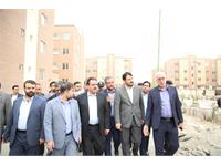 بازدید میدانی وزیر راه و شهرسازی از پروژه 1100 واحدی سبحان قرچک