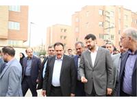 بازدید میدانی وزیر راه و شهرسازی از پروژه 1100 واحدی سبحان قرچک