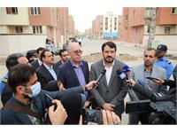 بازدید میدانی وزیر راه و شهرسازی از پروژه 1100 واحدی سبحان قرچک