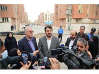 بازدید میدانی وزیر راه و شهرسازی از پروژه 1100 واحدی سبحان قرچک