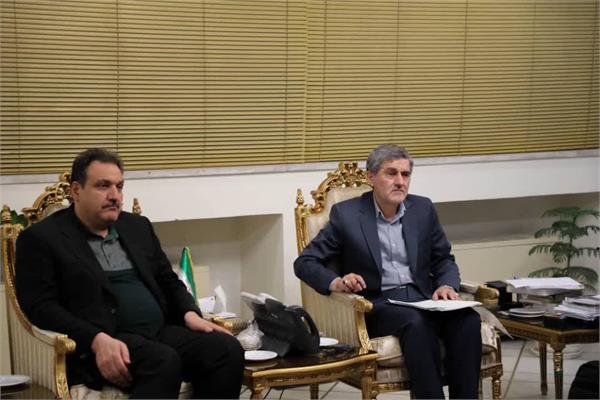 دیدار دکتر جواهری تفتی مدیرعامل شرکت گروه سرمایه گذاری مسکن با استاندار فارس دکتر ایمانیه