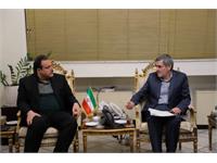 دیدار دکتر جواهری تفتی مدیرعامل شرکت گروه سرمایه گذاری مسکن با استاندار فارس دکتر ایمانیه