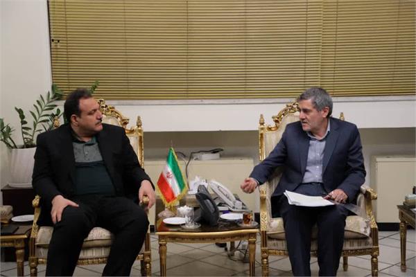 دیدار دکتر جواهری تفتی مدیرعامل شرکت گروه سرمایه گذاری مسکن با استاندار فارس دکتر ایمانیه