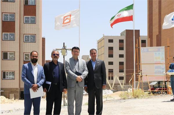 بازدید مدیر شعب بانک مسکن چهارمحال و بختیاری از پروژه اقدام ملی مسکن در شهرکرد