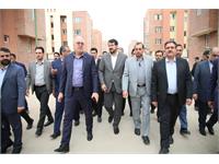 بازدید میدانی وزیر راه و شهرسازی از پروژه 1100 واحدی سبحان قرچک