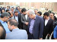 بازدید میدانی وزیر راه و شهرسازی از پروژه 1100 واحدی سبحان قرچک